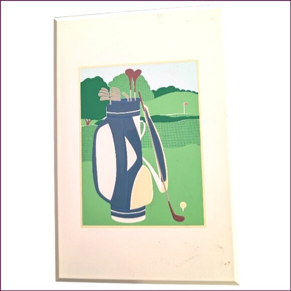 OTAGIRI Curtis-Swann Lacquerware Impossible Dream Golf Bag Address Book Japan - Picture 1 of 5